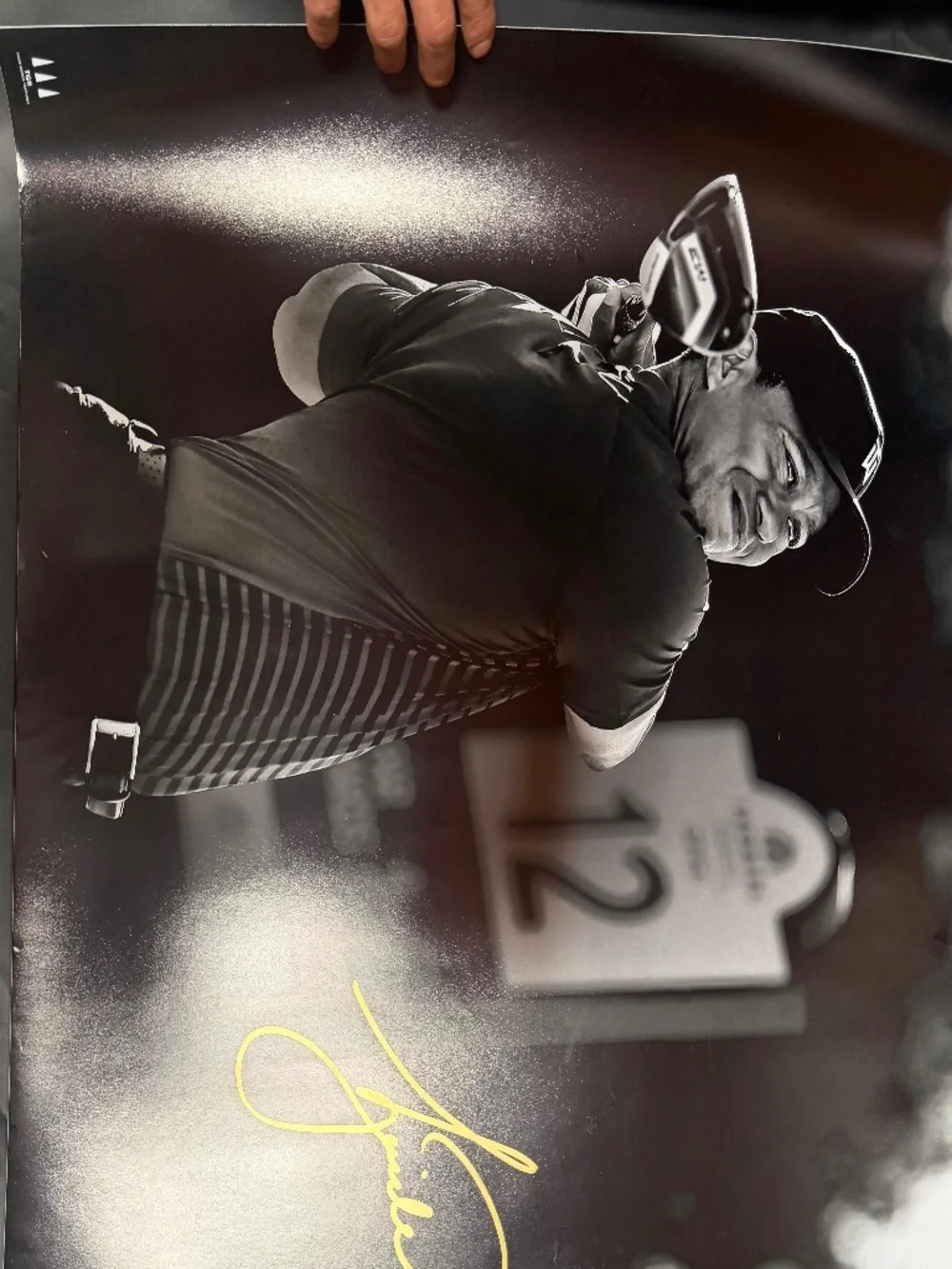 Tiger Woods Poster autographed  image 24 x 30